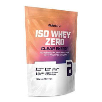 Протеїн ізолят BiotechUSA Iso Whey Zero Clear Energy, 454 г. 03675 фото