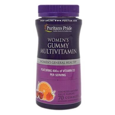 Вітаміни для жінок Puritan's Pride Women's Gummy Multivitamin, 70 жувальних таб. 122205 фото