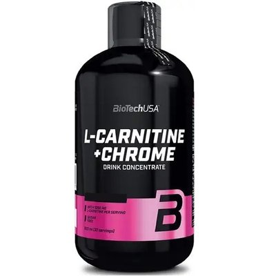 Карнітин BiotechUSA L-Carnitine 35.000 mg + Chrome concentrate, 500 мл. 00121 фото