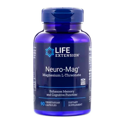 Магній Life Extension Neuro-Mag® Magnesium L-Threonate, 90 веган капс. 124629 фото