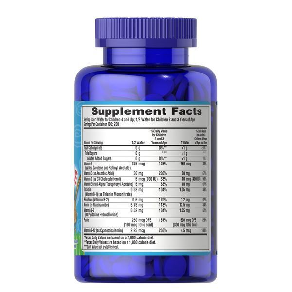 Дитячі Вітаміни Puritan's Pride  Pre-Vites Children's Multivitamin 100 Chewables  12429481 фото