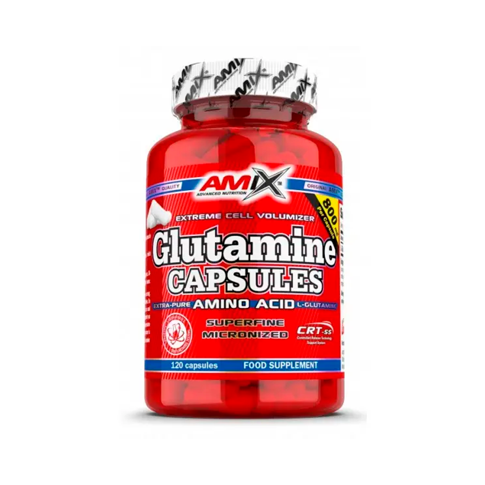 Глютамін Amix L- Glutamine 800 мг, 120 капс. купити в інтернет