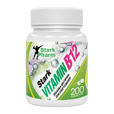 Вітамін В Stark Pharm Vitamin B12 50 мкг, 200 таб. 123630 фото