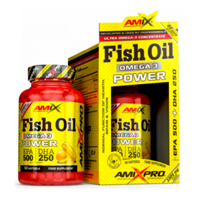 Омега AmixPro Fish Oil Omega 3 (500 мг/250 мг), 60 капс. 124246 фото