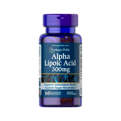 Альфа-ліпоєва кислота Puritan's Pride Alpha Lipoic Acid 300 mg, 60 капс. 124610 фото