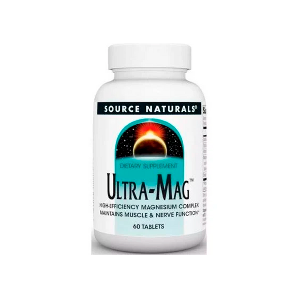 Магний Source Naturals Ultra-Mag, Magnesium Complex, 60 табл. 124642 фото