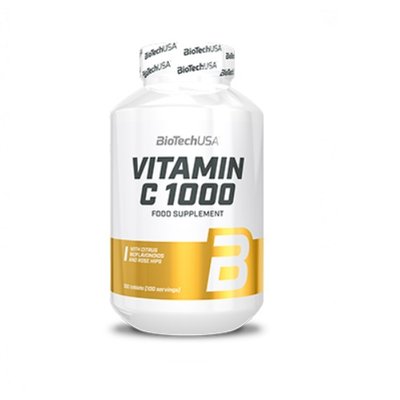 Вітамін С BiotechUSA Vitamine C 1000, 100 таб. 121739 фото