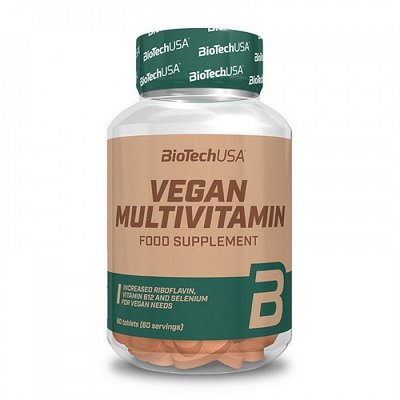 BiotechUSA Vegan Multivitamin, 60 таб. 123137 фото