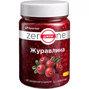 Джем Sporter Zero One 300 г. (Клюква) 12429681  фото