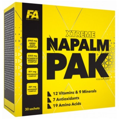 Вітаміни для спорту FA Nutrition Napalm Pak, 30 пак. 123695 фото