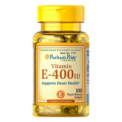 Вітаміни Е Puritan's Pride Vitamin E-400 IU, 100 софтгель 124341 фото