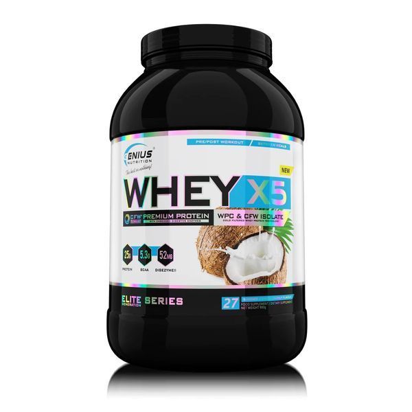 Протеїн сироватковий Genius Nutrition Whey-X5, 900 г. 05525 фото