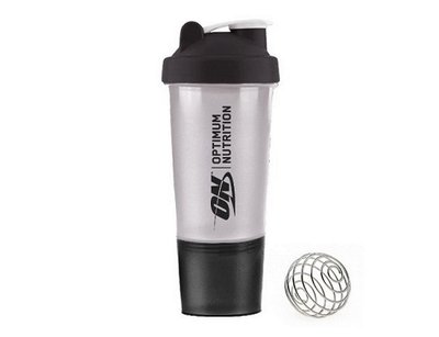 Optimum Nutrition - Premium Shaker з контейнером 500 мл. (Прозорий) 100793 фото