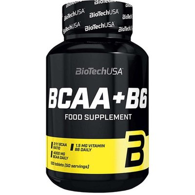 Амінокислоти BiotechUSA BCAA+B6, 100 таб. 100407 фото