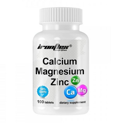 Комплекс мінералів IronFlex Calcium Magnesium Zinc, 100 таб. 122416 фото