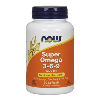 Омега NOW Super Omega 3-6-9 1200 mg, 90 капс. 122805 фото