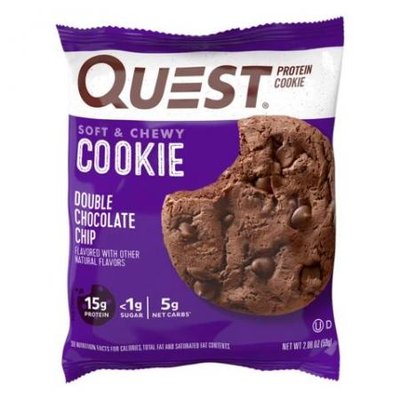 Протеїновий батончик Quest Nutrition Quest Protein Cookie, 50 г. (Шоколадні крихти) 03855 фото