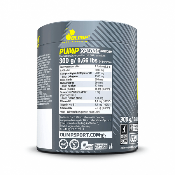 Предтреник OLIMP Pump Xplode Powder, 300 г. 00552 фото