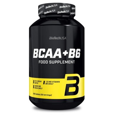 Амінокислоти BiotechUSA BCAA+B6, 200 таб. 100409 фото