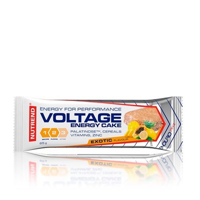 Протеїновий батончик Nutrend Voltage Energy cake, 65 г. (Тропічні фрукти) 03148 фото