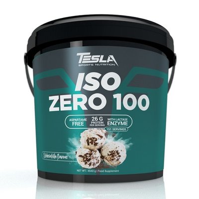 Протеїн ізолят Tesla Iso Zero 100, 4540 г. (Печиво-крем) 04413 фото