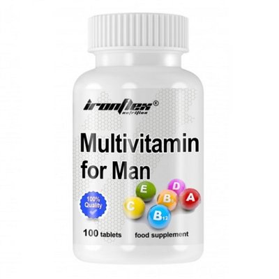 Вітаміни для чоловіків IronFlex Multivitamin for Men, 100 таб. 122417 фото