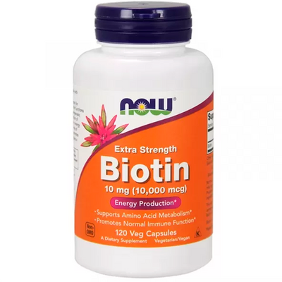 Біотин NOW Biotin 10000, 120 капс. 123898 фото