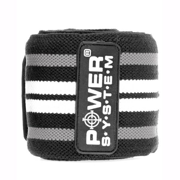 Power System Кистьові бинти Wrist Wraps PS-3500 (Сірий) 100431 фото