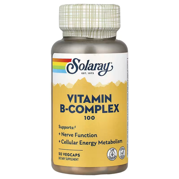 Вітаміни групи B Solaray Vitamin B-Complex 100 mg 50 капс. 12429601 фото
