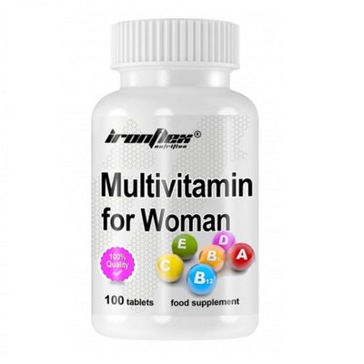 Вітаміни для жінок IronFlex Multivitamin for Women, 100 таб. 122418 фото