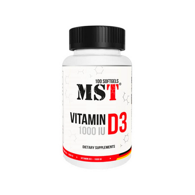 Витамин Д MST Vitamin D3 1000 IU, 100 капс. 123894 фото
