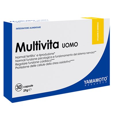 Вітаміни для чоловіків Yamamoto Multivita UOMO, 30 капс. 122353 фото