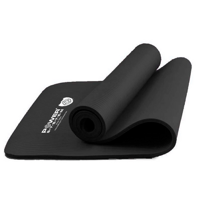Power System Килимок для йоги Fitness Yoga Mat PS-4017 чорний 124315 фото