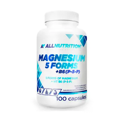 Магний All Nutrition Magnesium 5 Forms +B6, 100 капс. 124241 фото